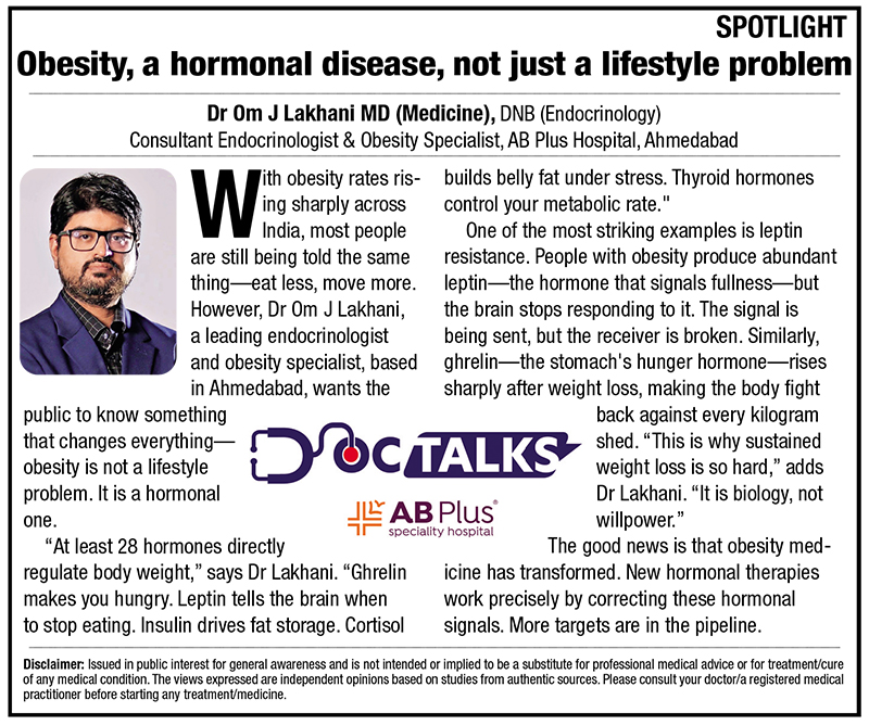 Obesity, a hormonal disease, not just a lifestyle problem